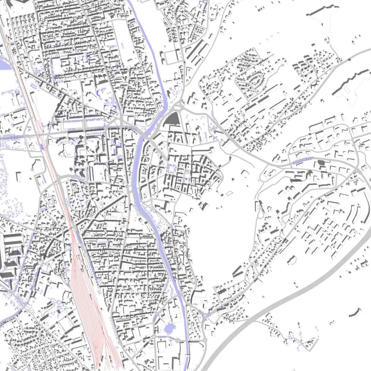 Belfort plan de situation (2,5 km)