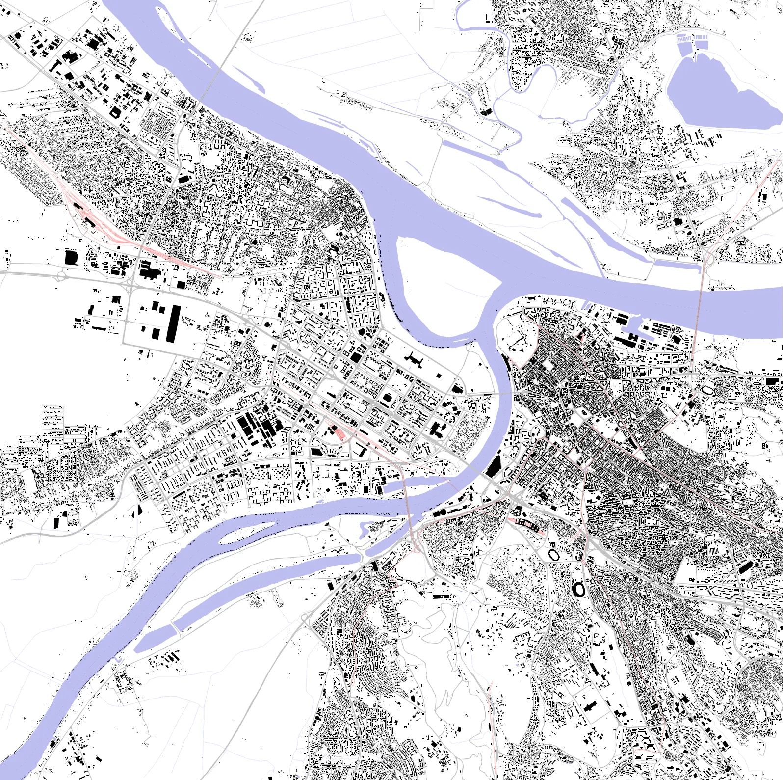 Belgrade figure ground plan