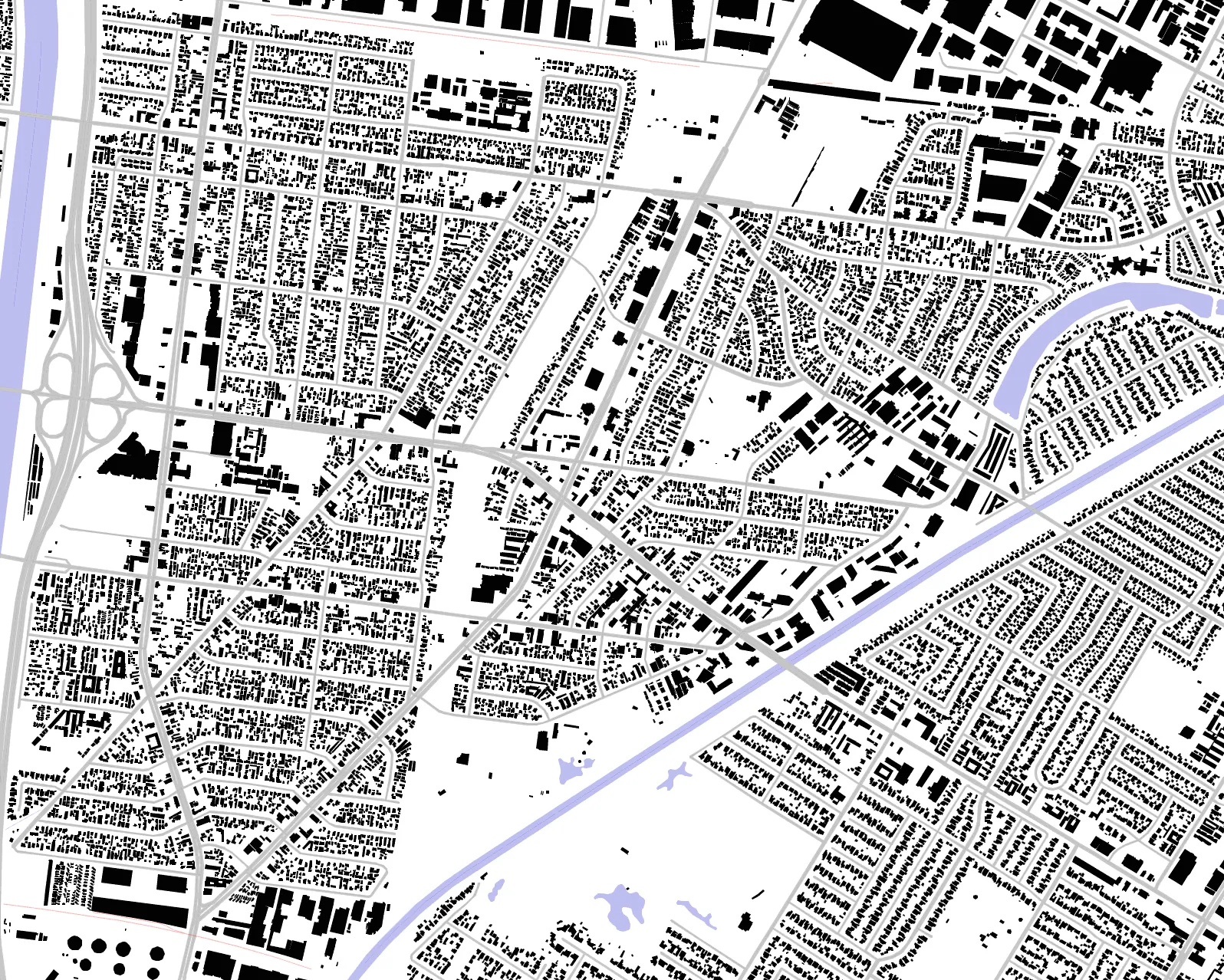 Bell Gardens Schwarzplan