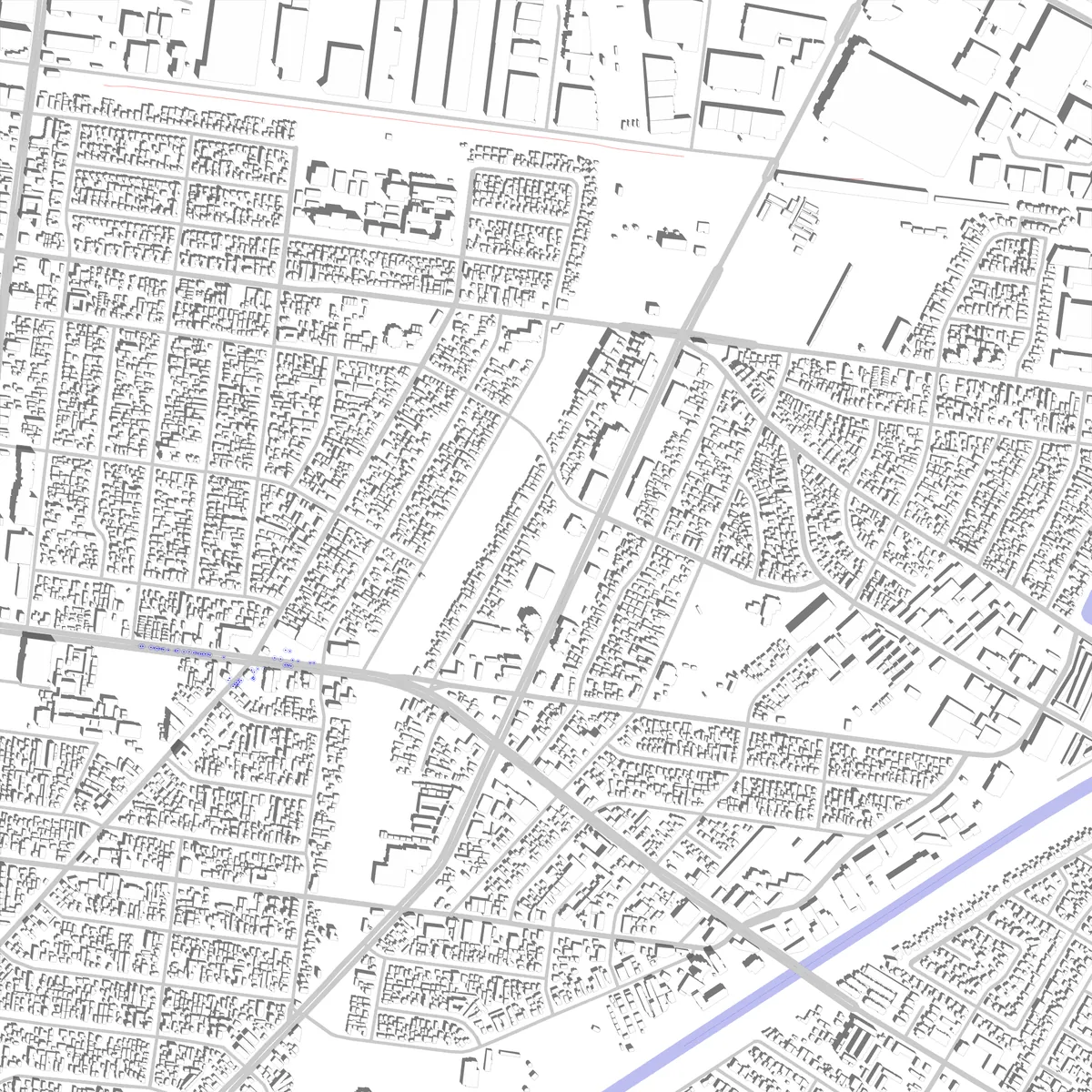 Bell Gardens Lageplan (2,5 km)