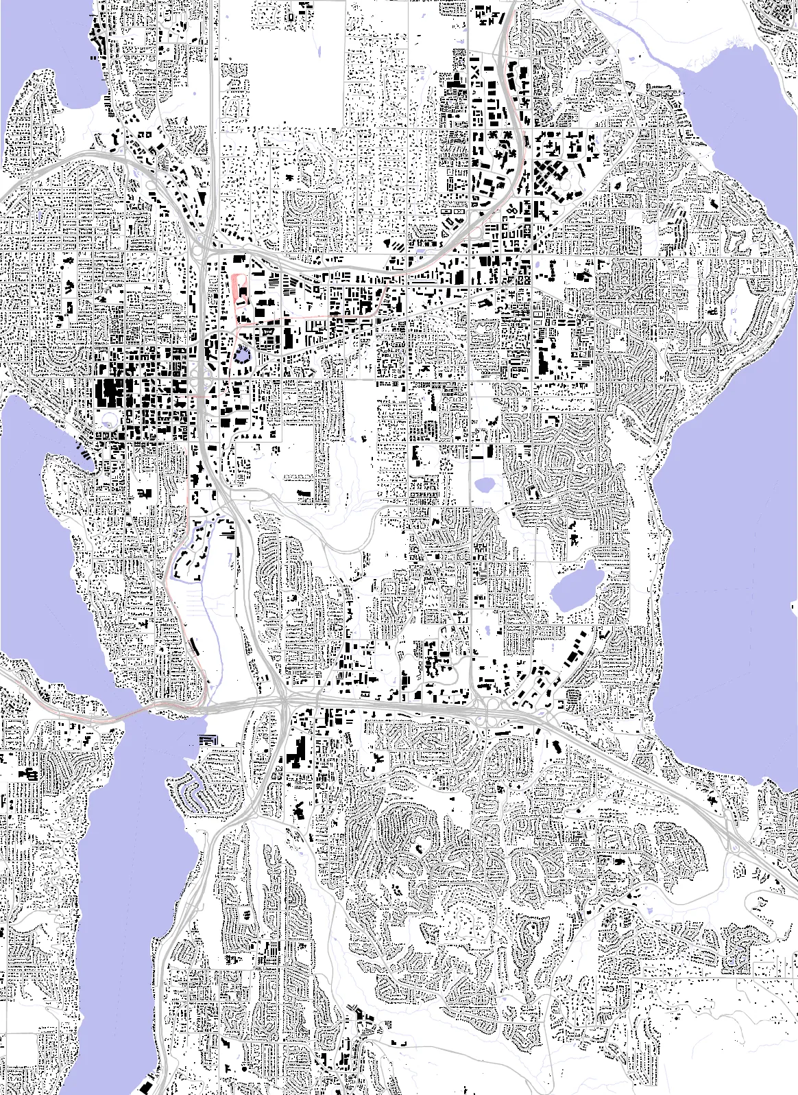 Bellevue Schwarzplan