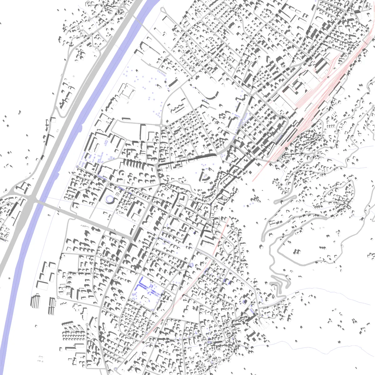 Bellinzona Lageplan (2,5 km)