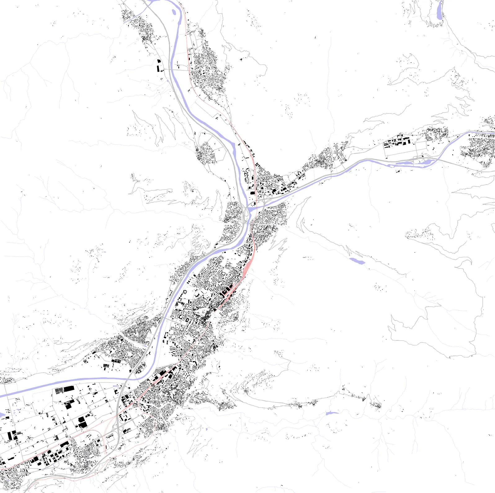 Bellinzona Schwarzplan