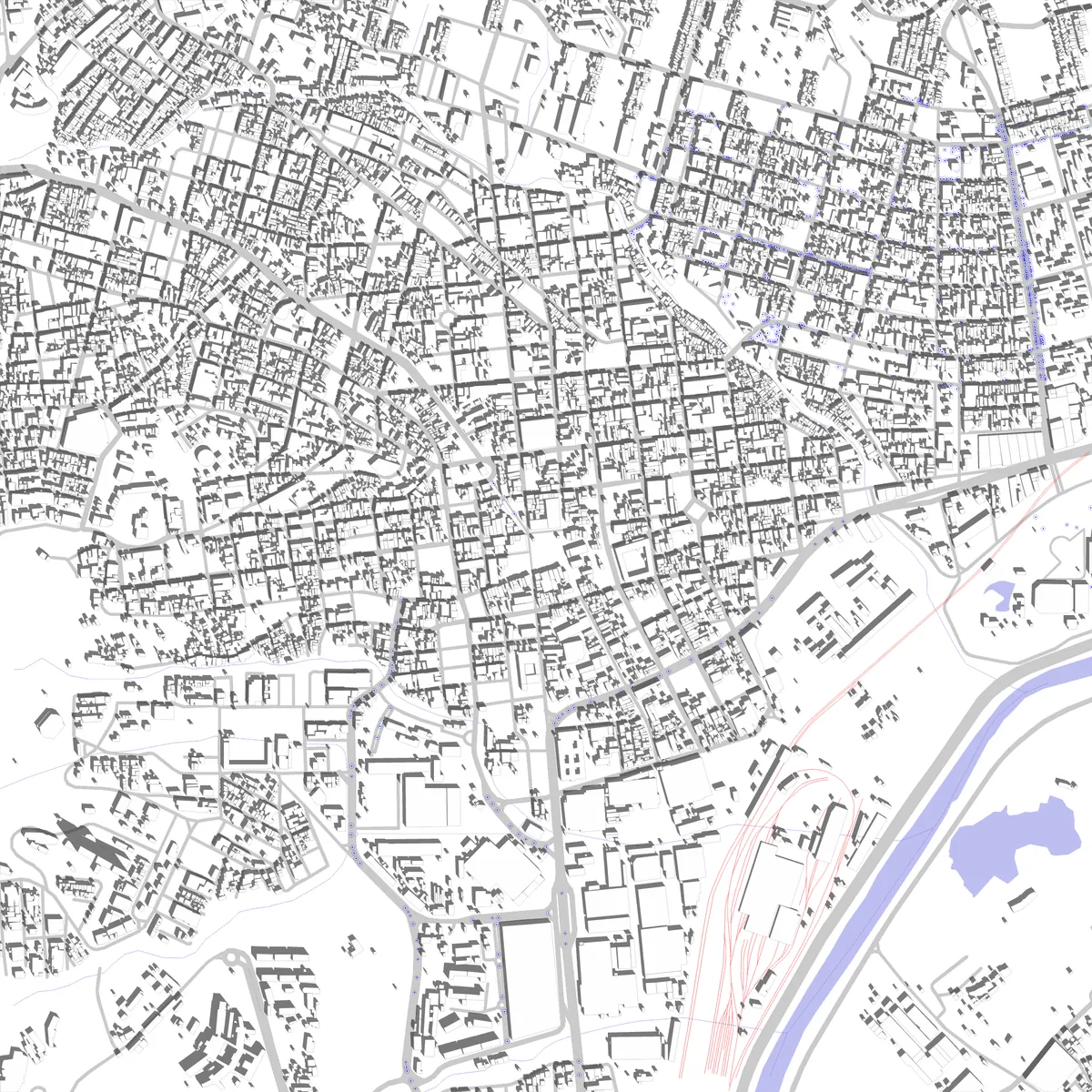 Bello Lageplan (2,5 km)