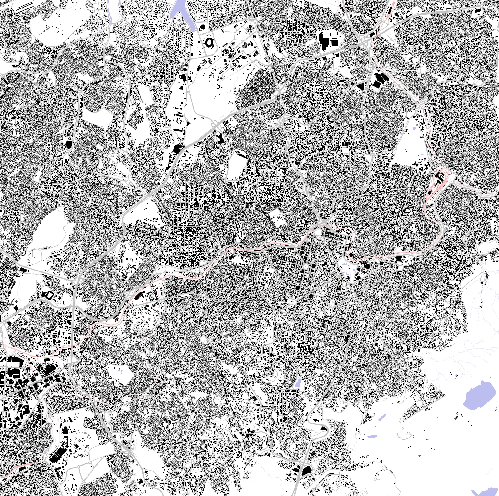 Belo Horizonte planta de cheios e vazios