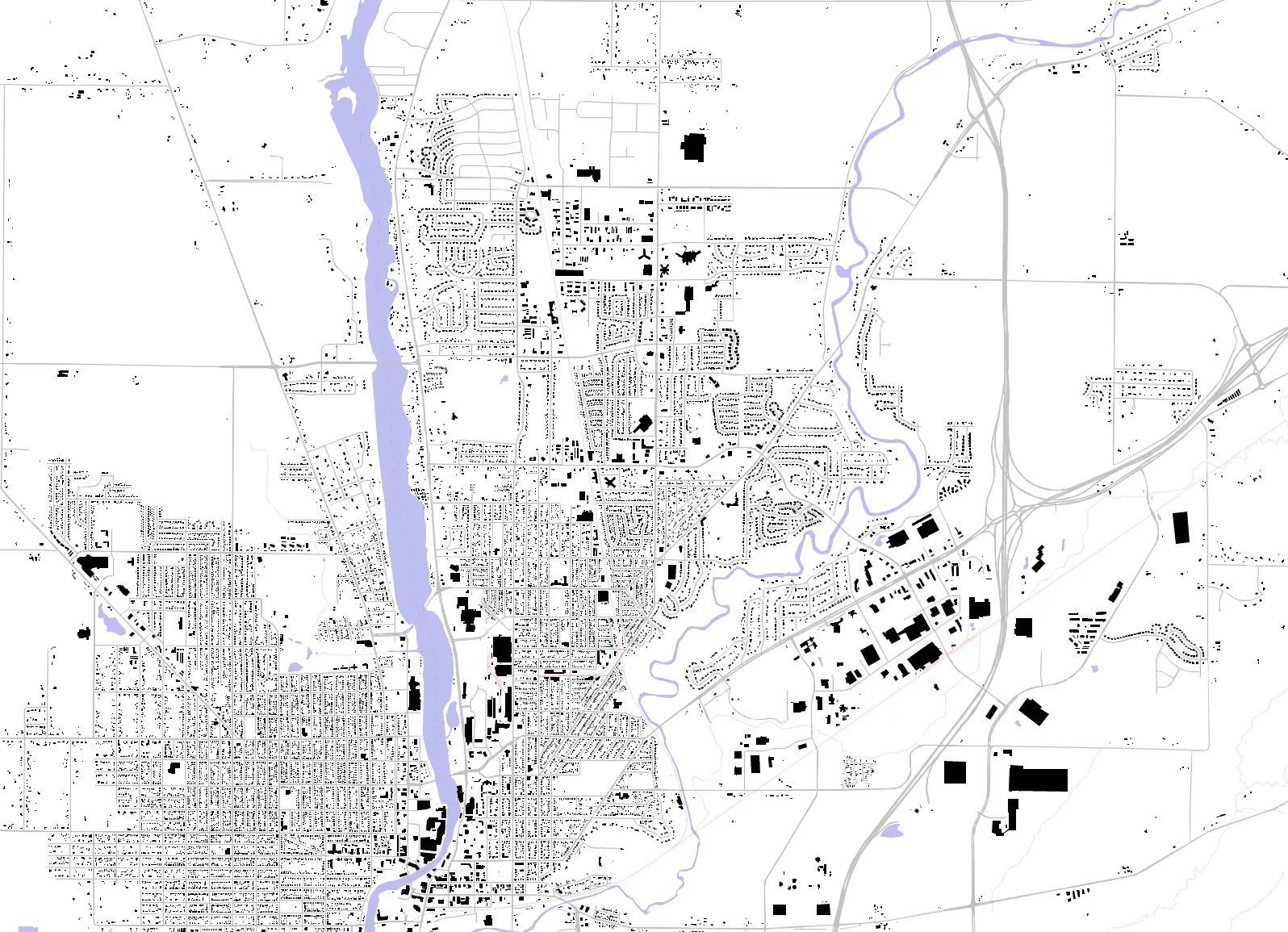 Beloit Schwarzplan