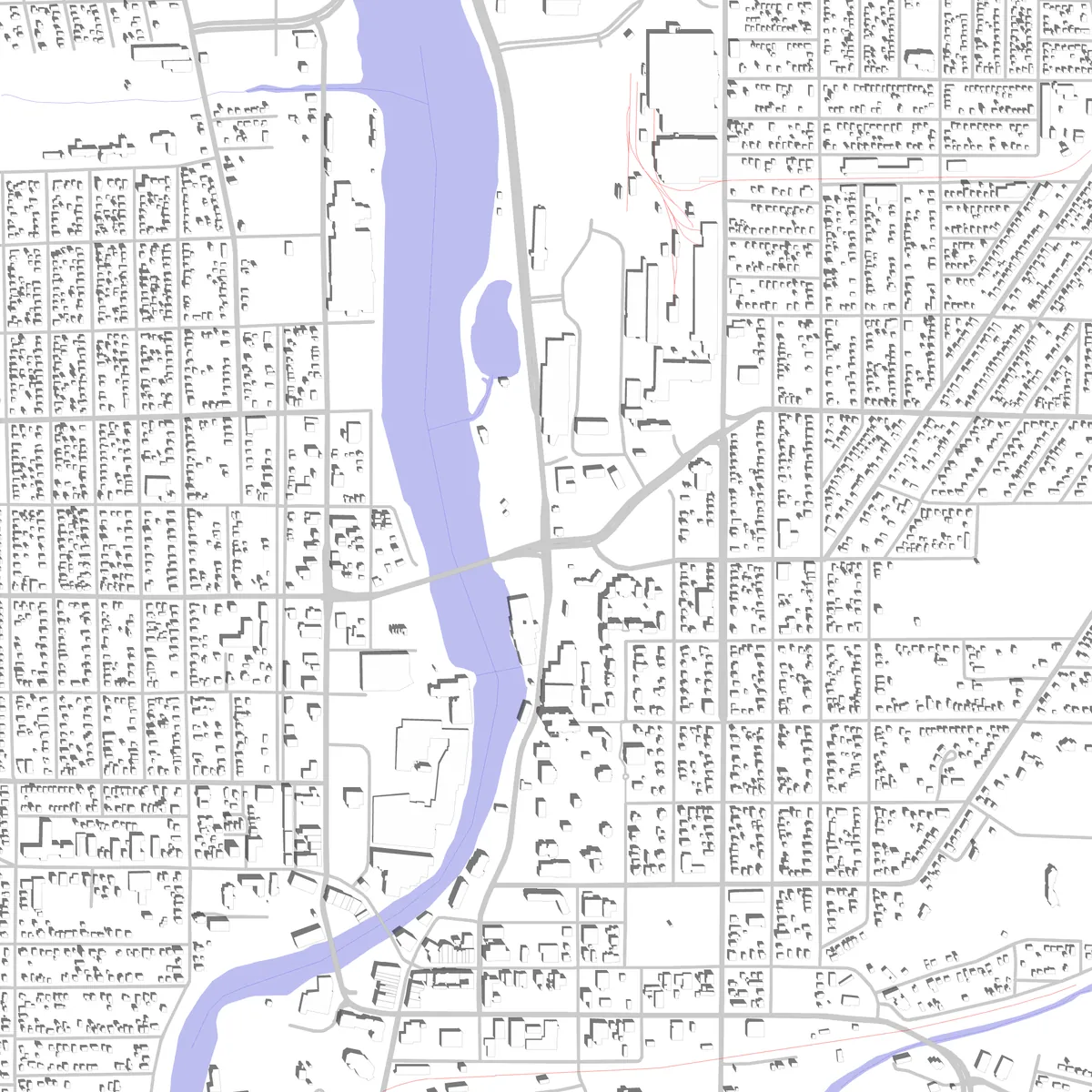 Beloit Lageplan (2,5 km)