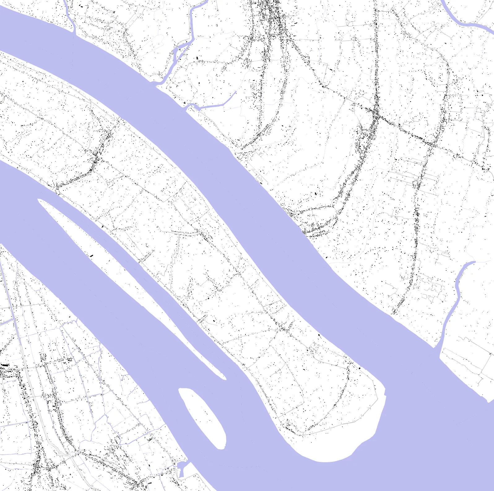Bến Tre Schwarzplan