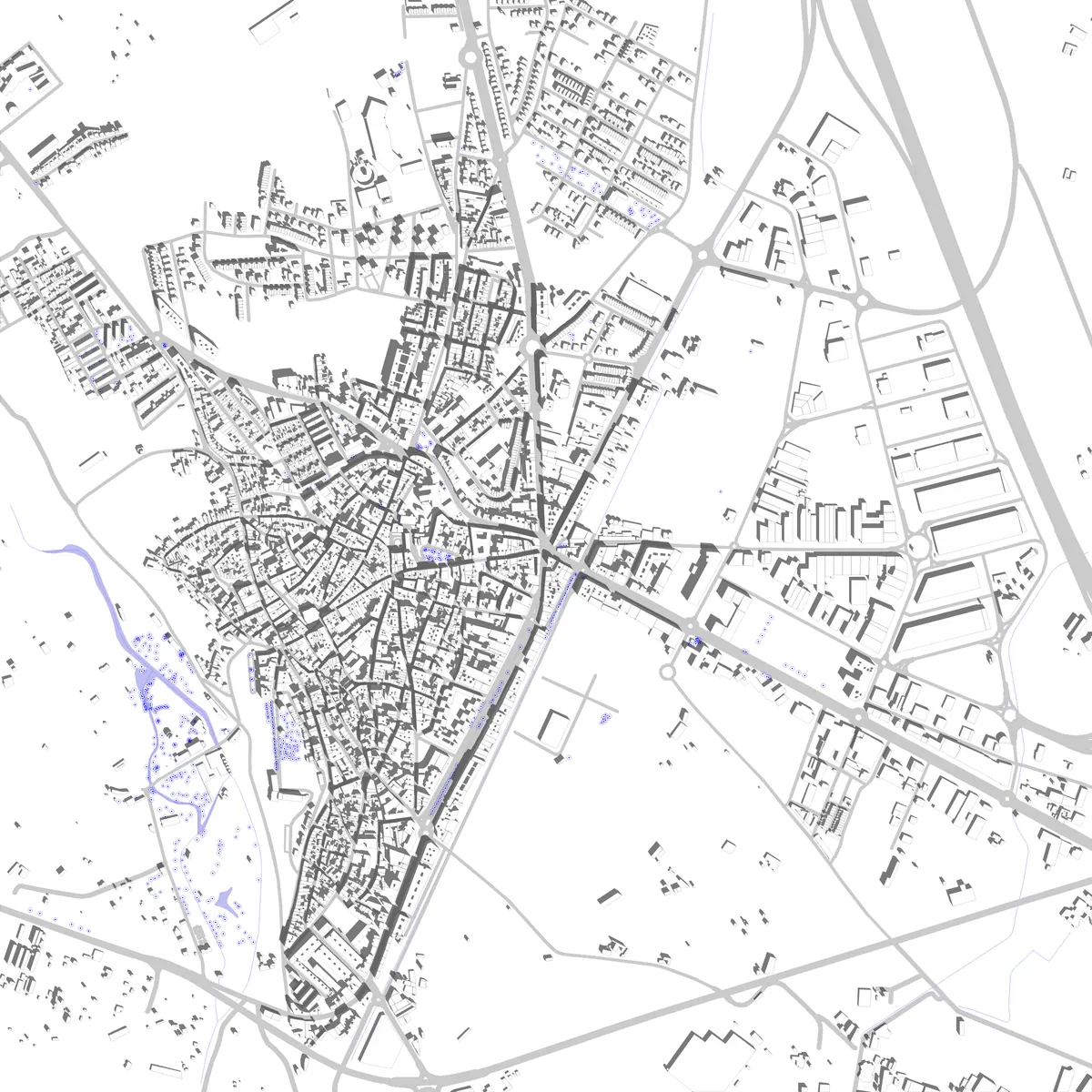 Benavente Lageplan (2,5 km)
