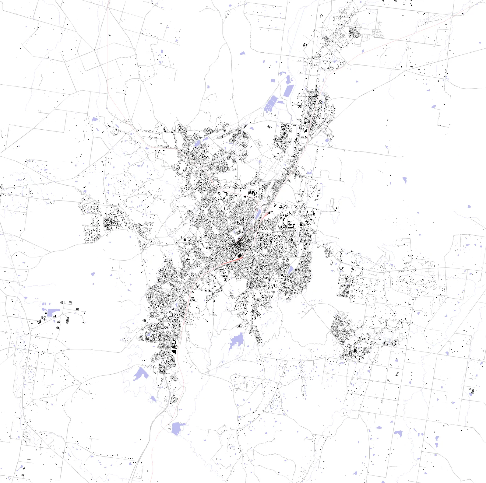 Bendigo Schwarzplan