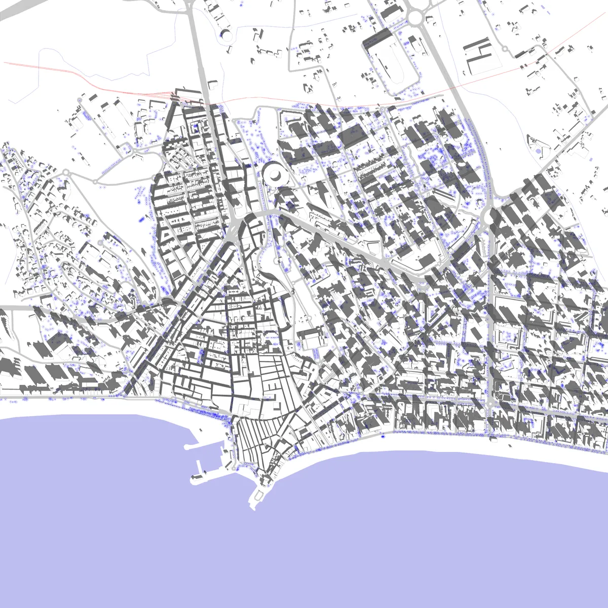 Benidorm plano de situación (2,5 km)