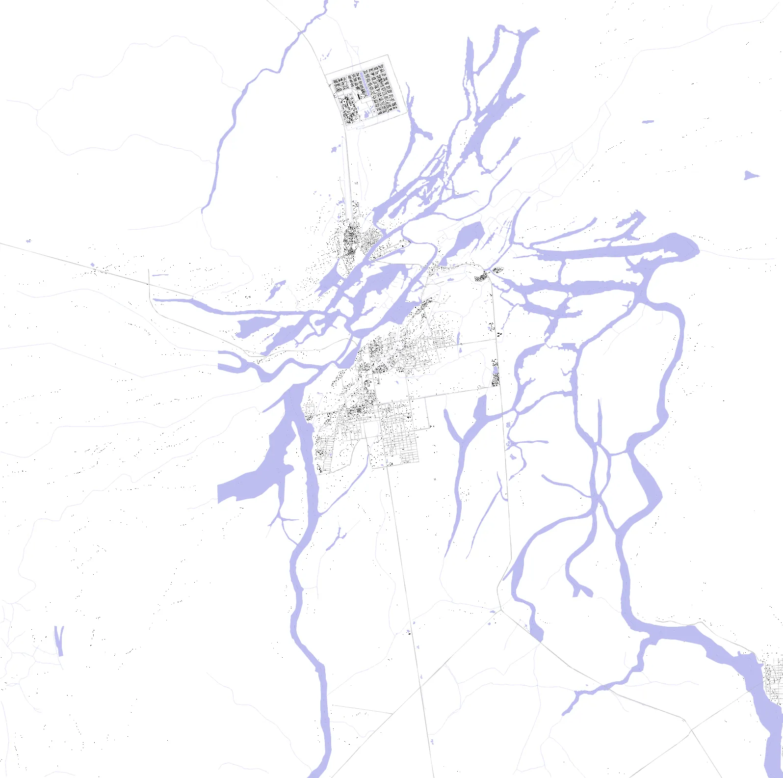 Bentiu figure ground plan