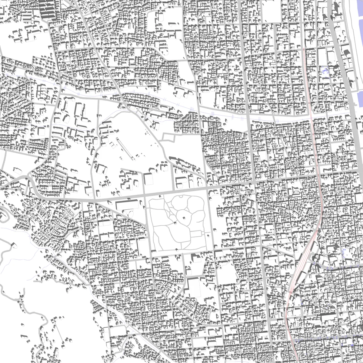 Beppu site plan (2.5 km)