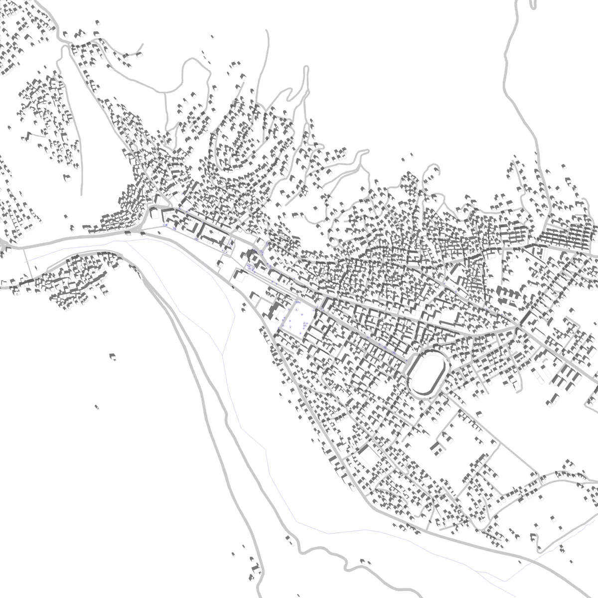 Berat site plan (2.5 km)
