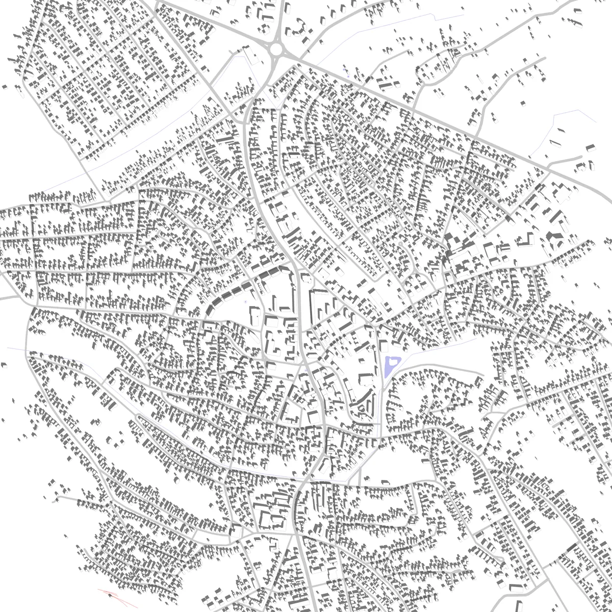 Berettyóújfalu Lageplan (2,5 km)