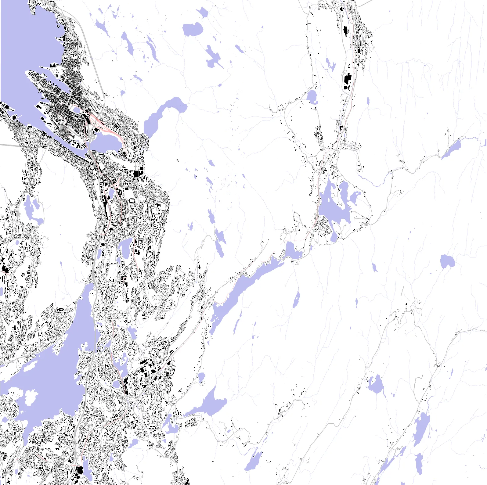 Bergen figur-grunn-plan