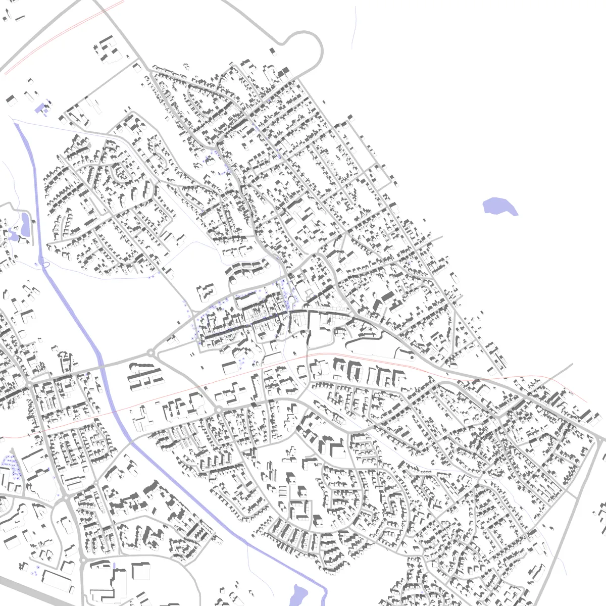 Bergheim Lageplan (2,5 km)