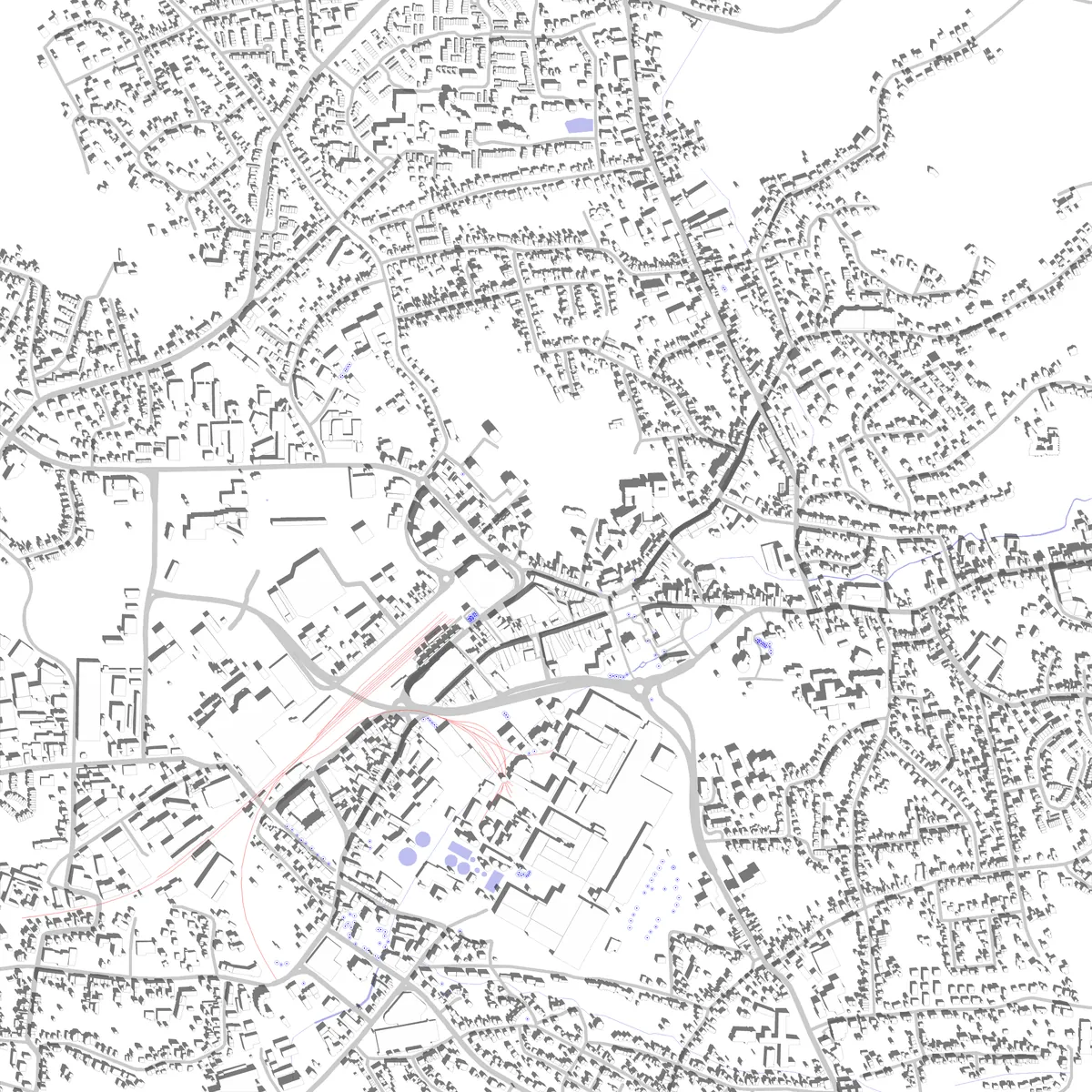 Bergisch Gladbach Lageplan (2,5 km)