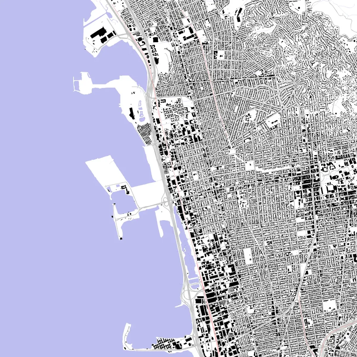 Berkeley Topography Data | ready-to-draw layered vectors | CAD ATLAS