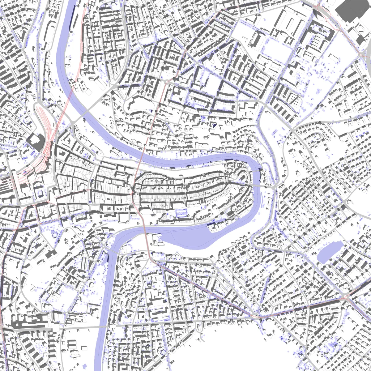 Bern site plan (2.5 km)