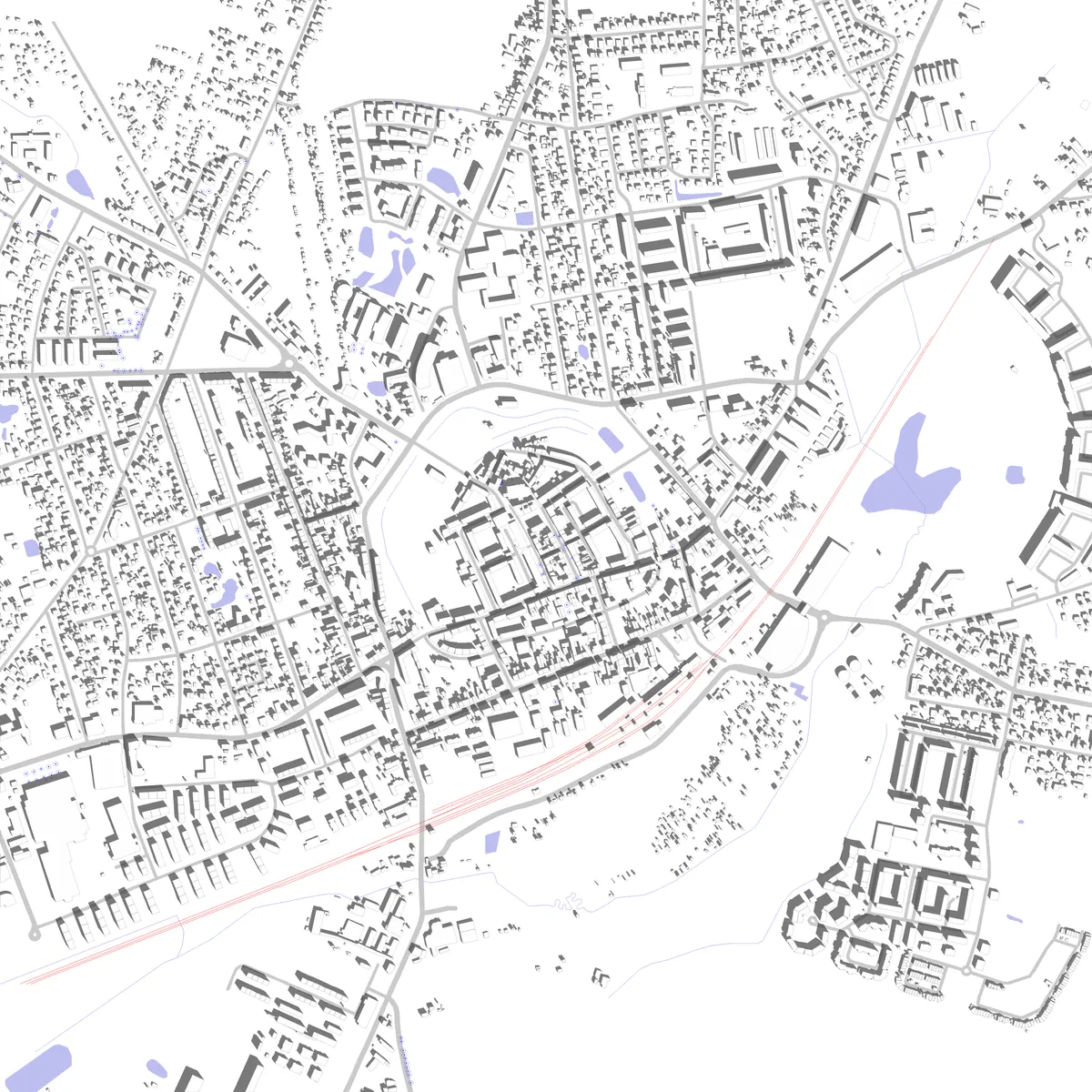 Bernau bei Berlin Lageplan (2,5 km)