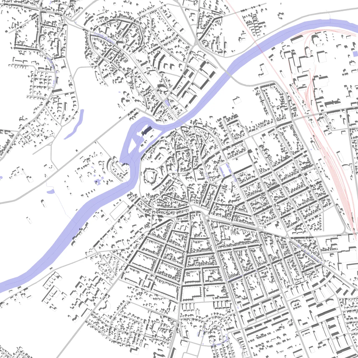Bernburg Lageplan (2,5 km)