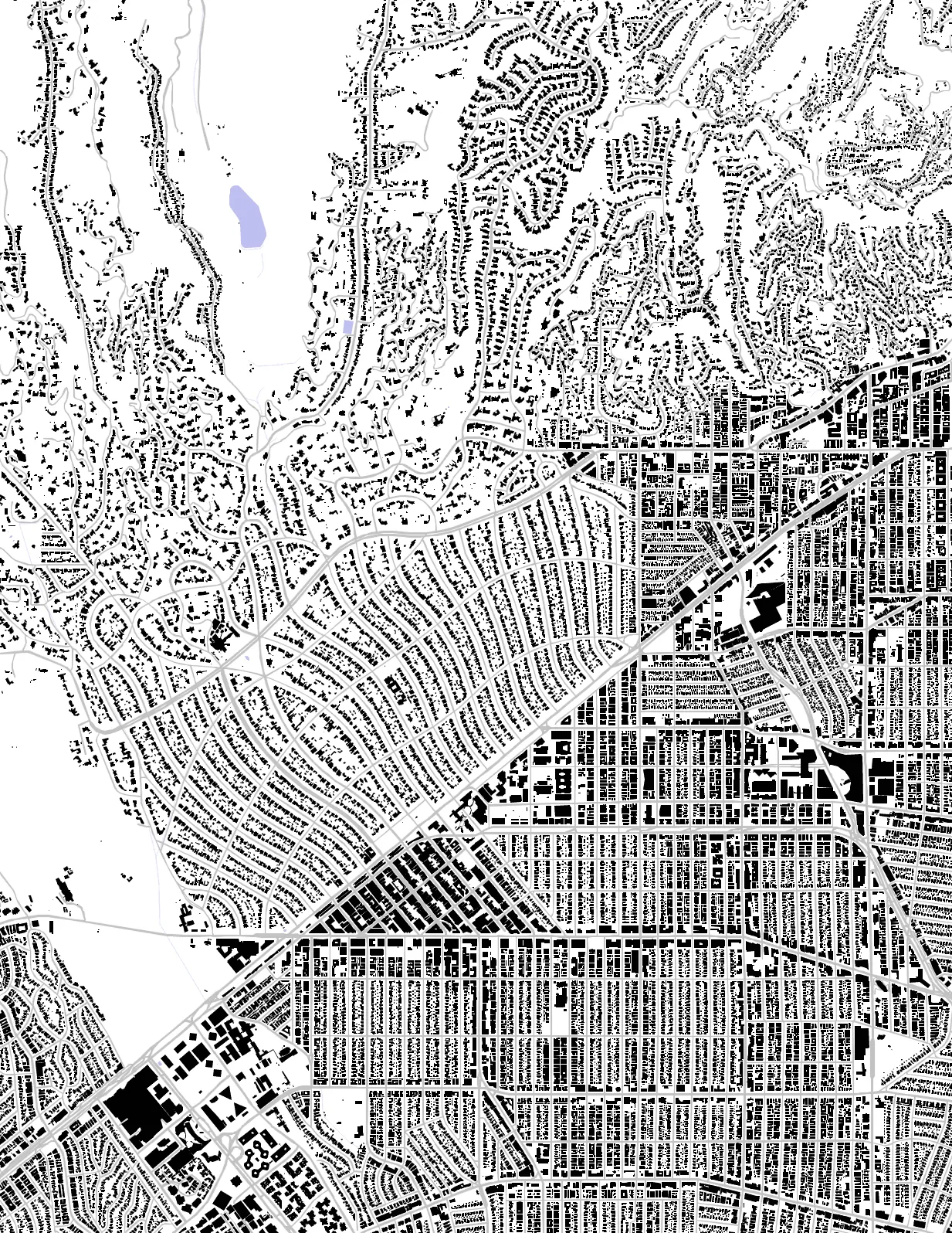 Beverly Hills figure ground plan