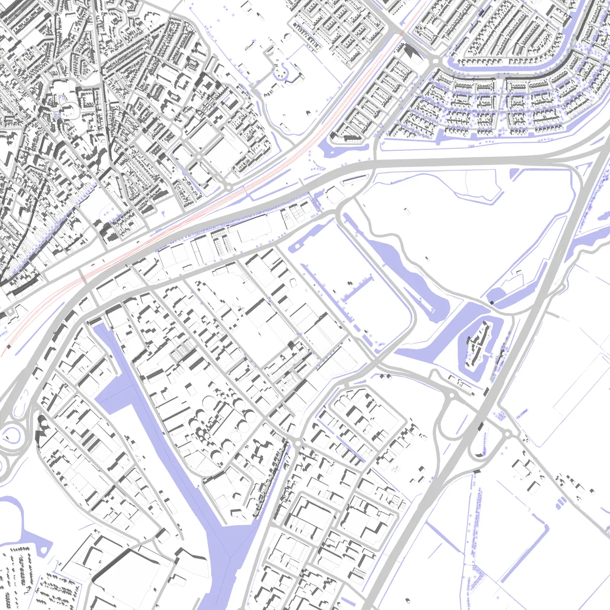Beverwijk situatieplan (2,5 km)
