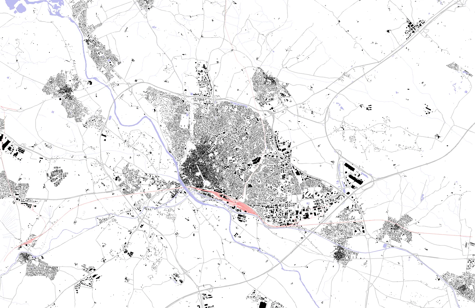 Béziers plan de masse
