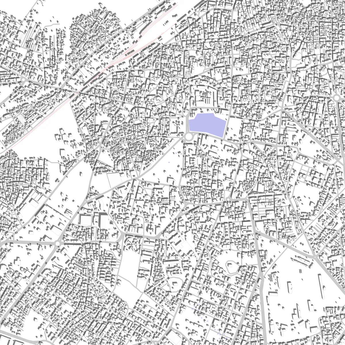 Bhavnagar Lageplan (2,5 km)
