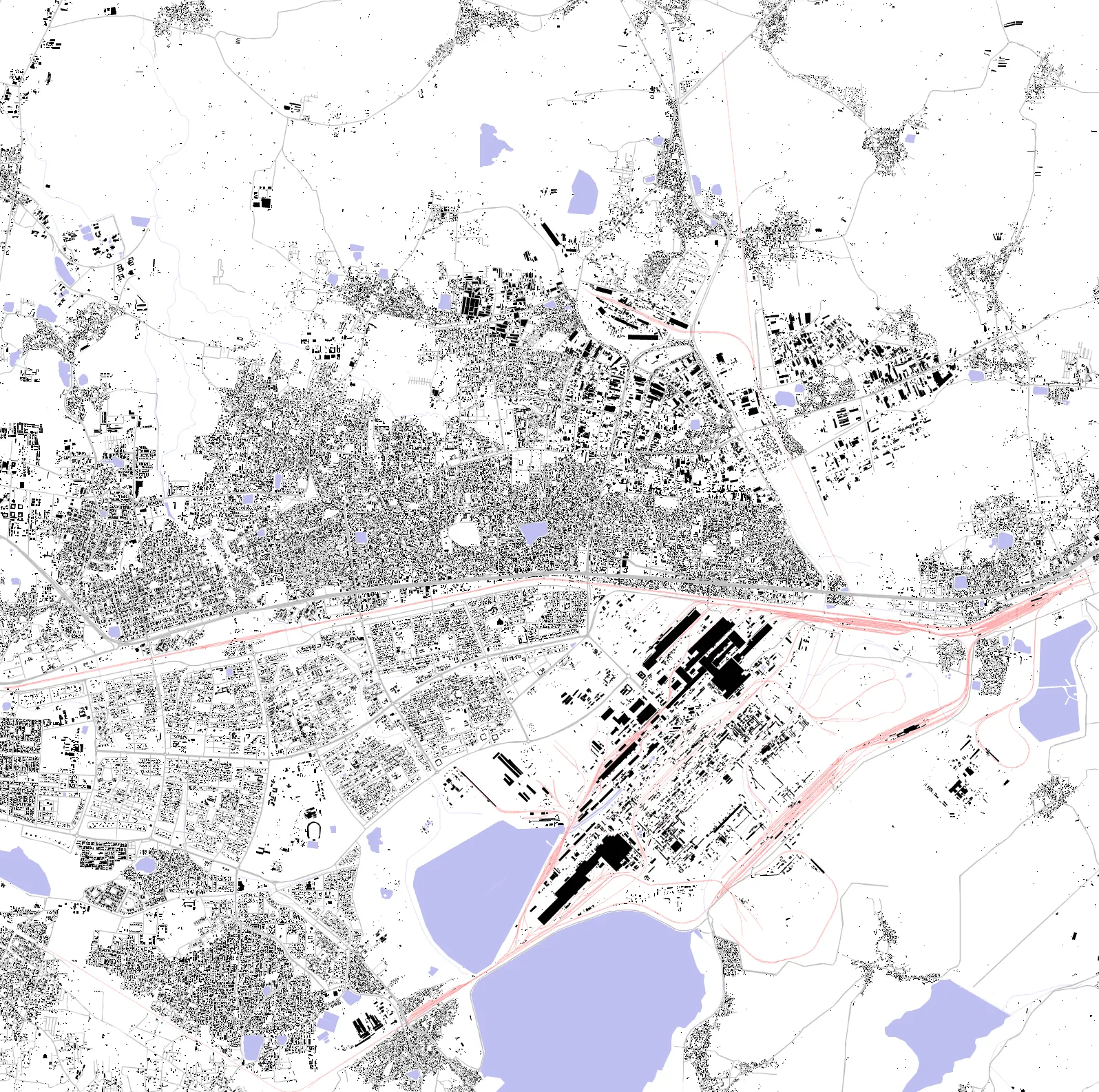 Bhilai figure ground plan