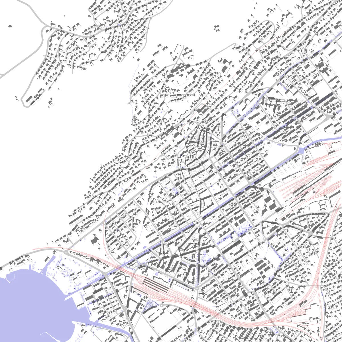 Biel/Bienne Lageplan (2,5 km)