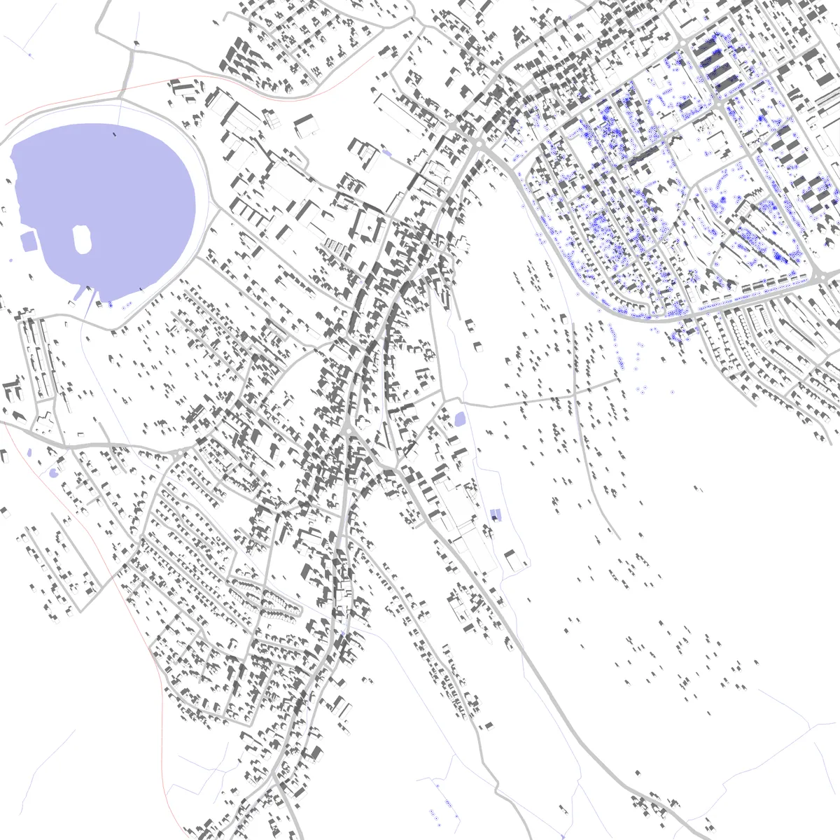 Bielawa plan zagospodarowania (2,5 km)