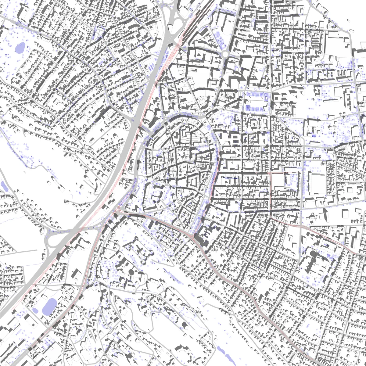 Bielefeld Lageplan (2,5 km)