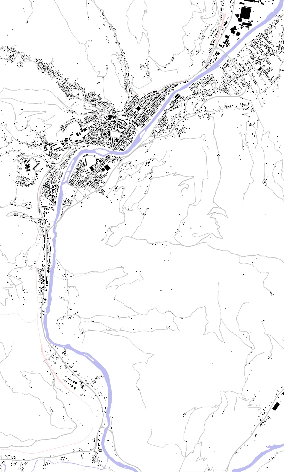 Bijelo Polje figure ground plan