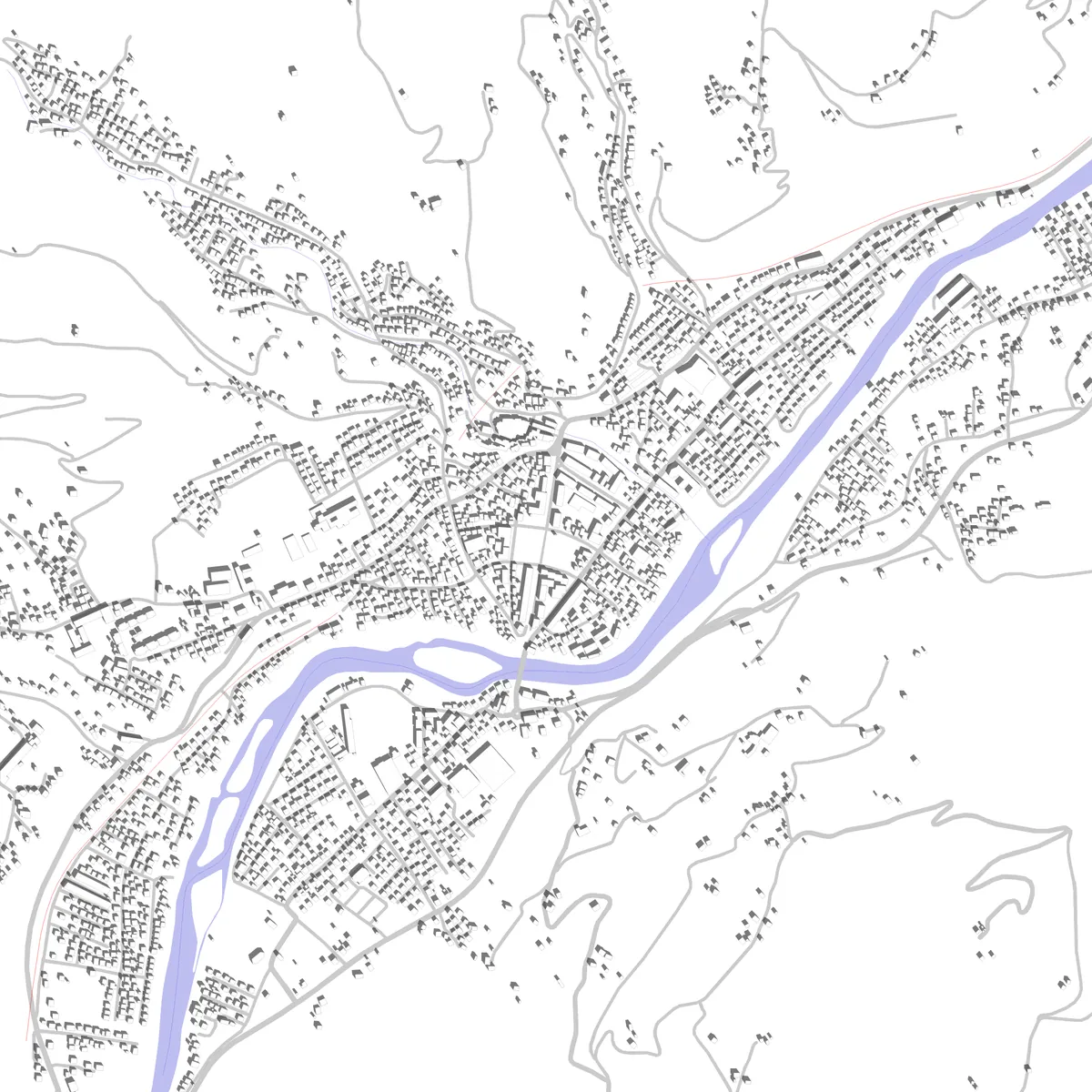 Bijelo Polje site plan (2.5 km)