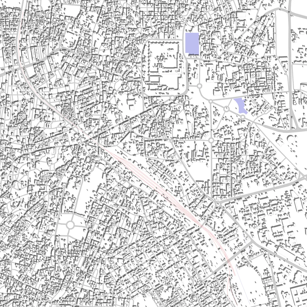 Bikaner Lageplan (2,5 km)