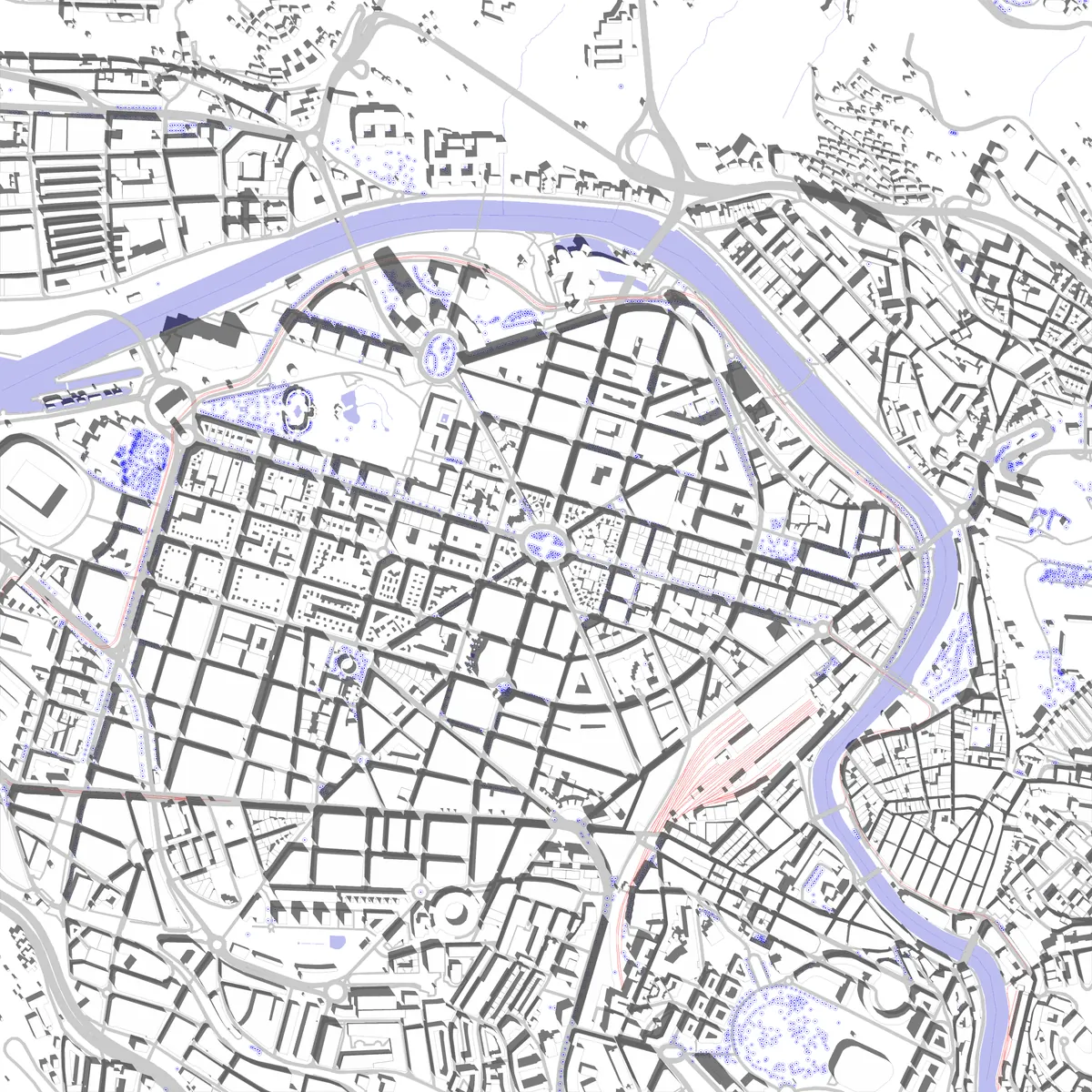 Bilbao plano de situación (2.5 km)