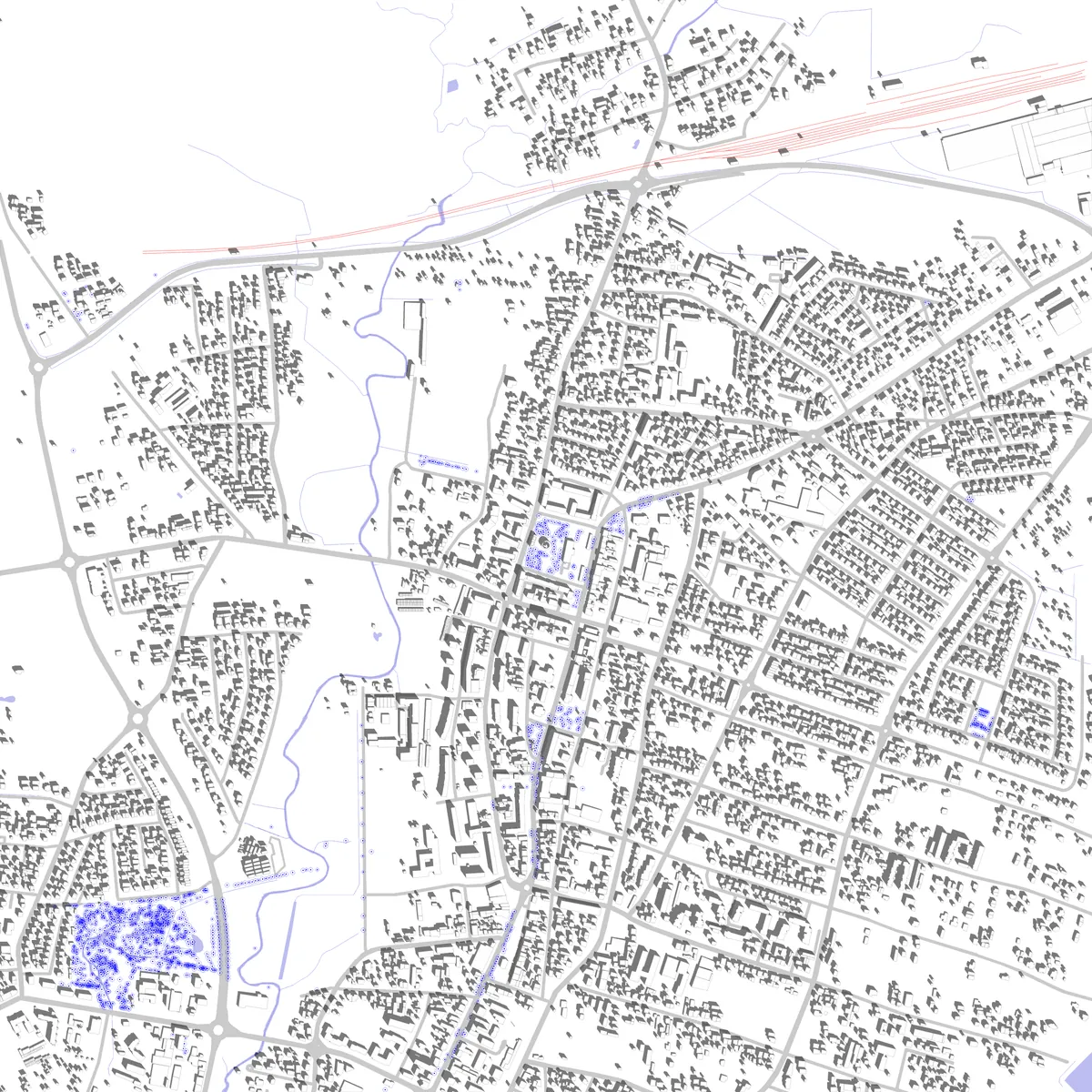 Biłgoraj plan zagospodarowania (2,5 km)