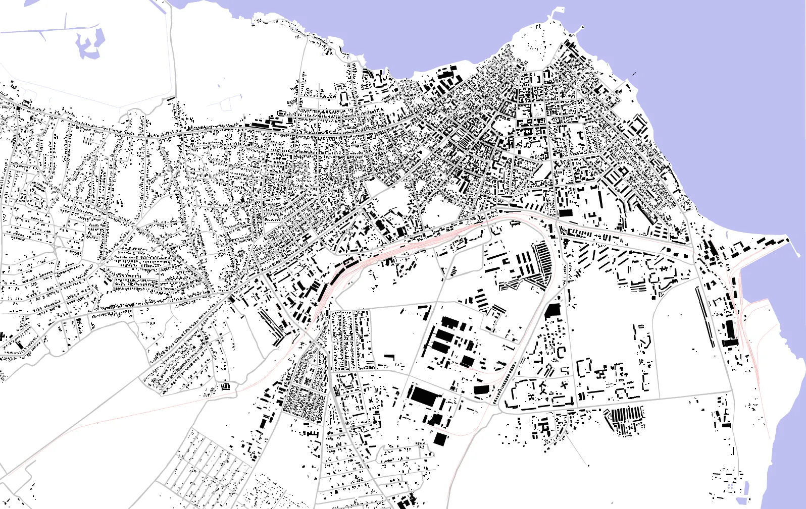 Bilhorod-Dnistrovskyi figure ground plan