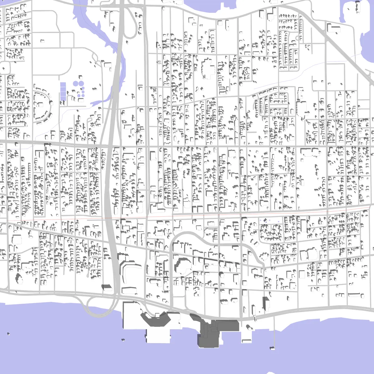 Biloxi Lageplan (2,5 km)