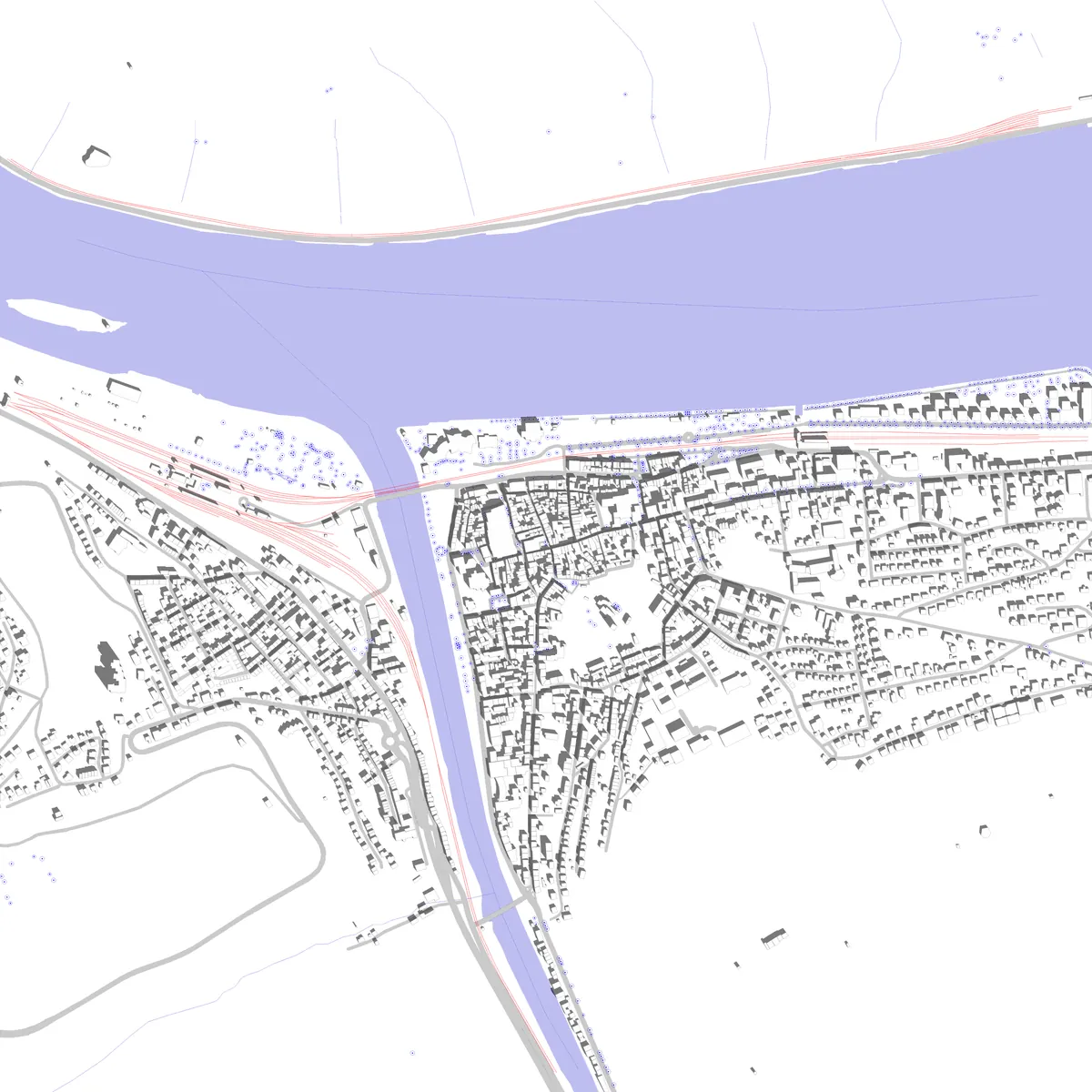 Bingen am Rhein site plan (2.5 km)