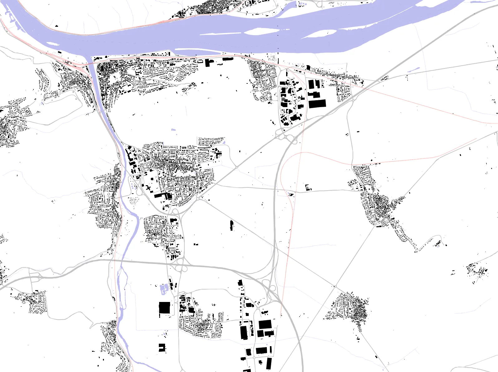 Bingen am Rhein figure ground plan