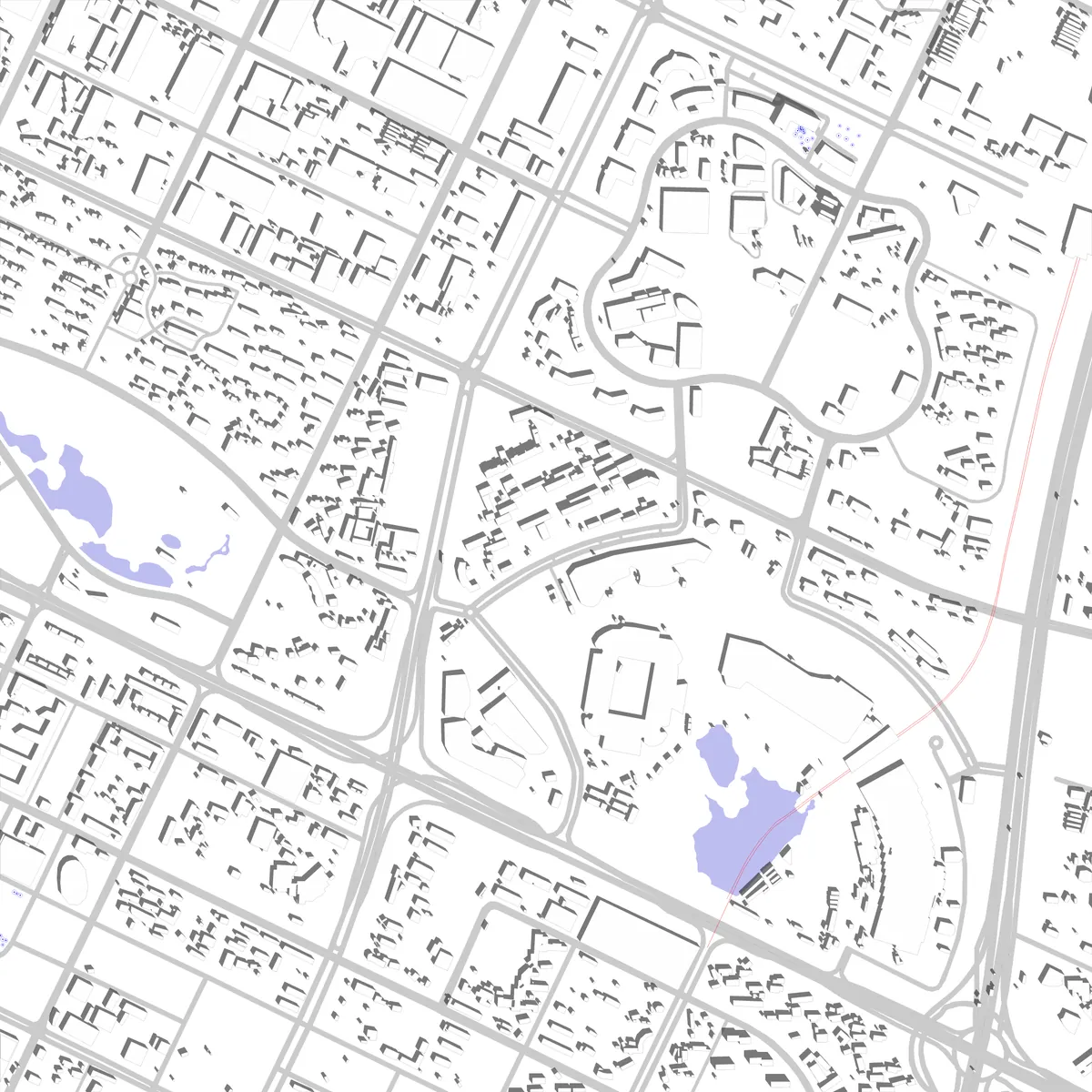 Binhaixin Qu site plan (2.5 km)