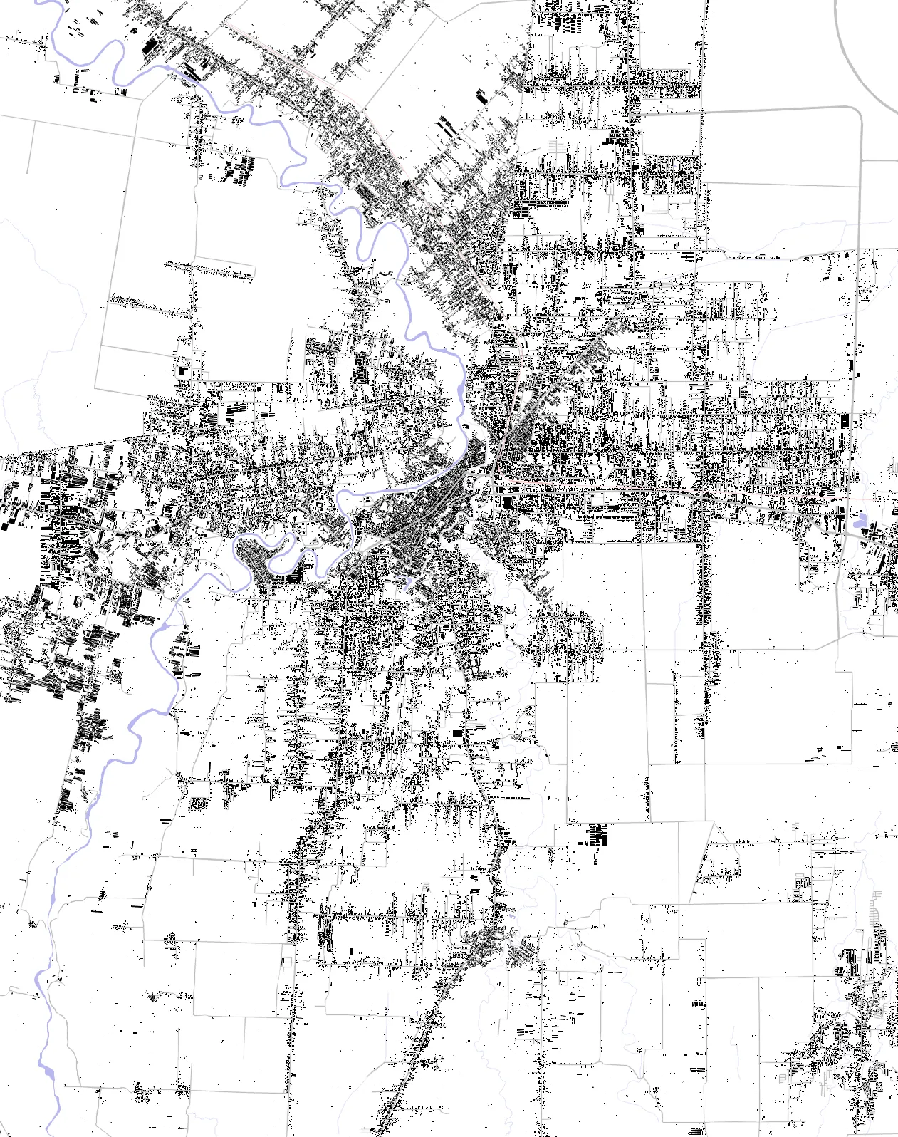Binjai figure ground plan