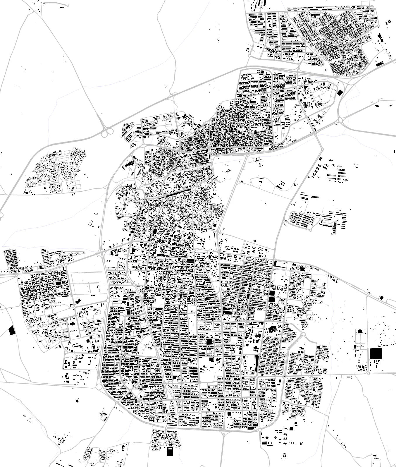 Birjand figure ground plan