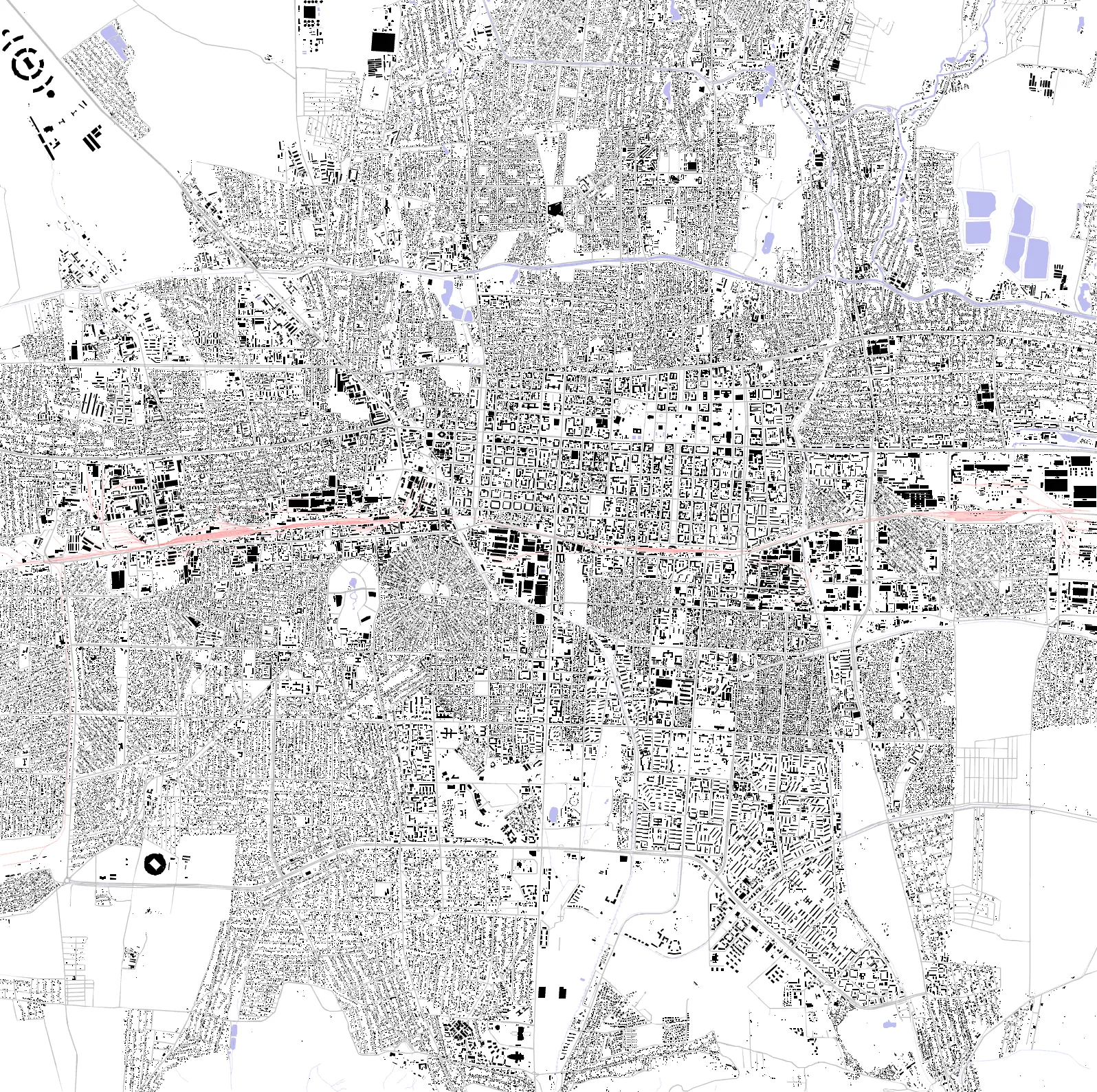 Bishkek figure ground plan