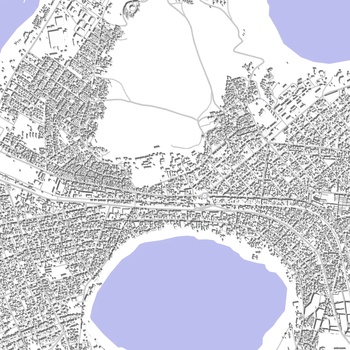 Bishoftu Lageplan (2,5 km)