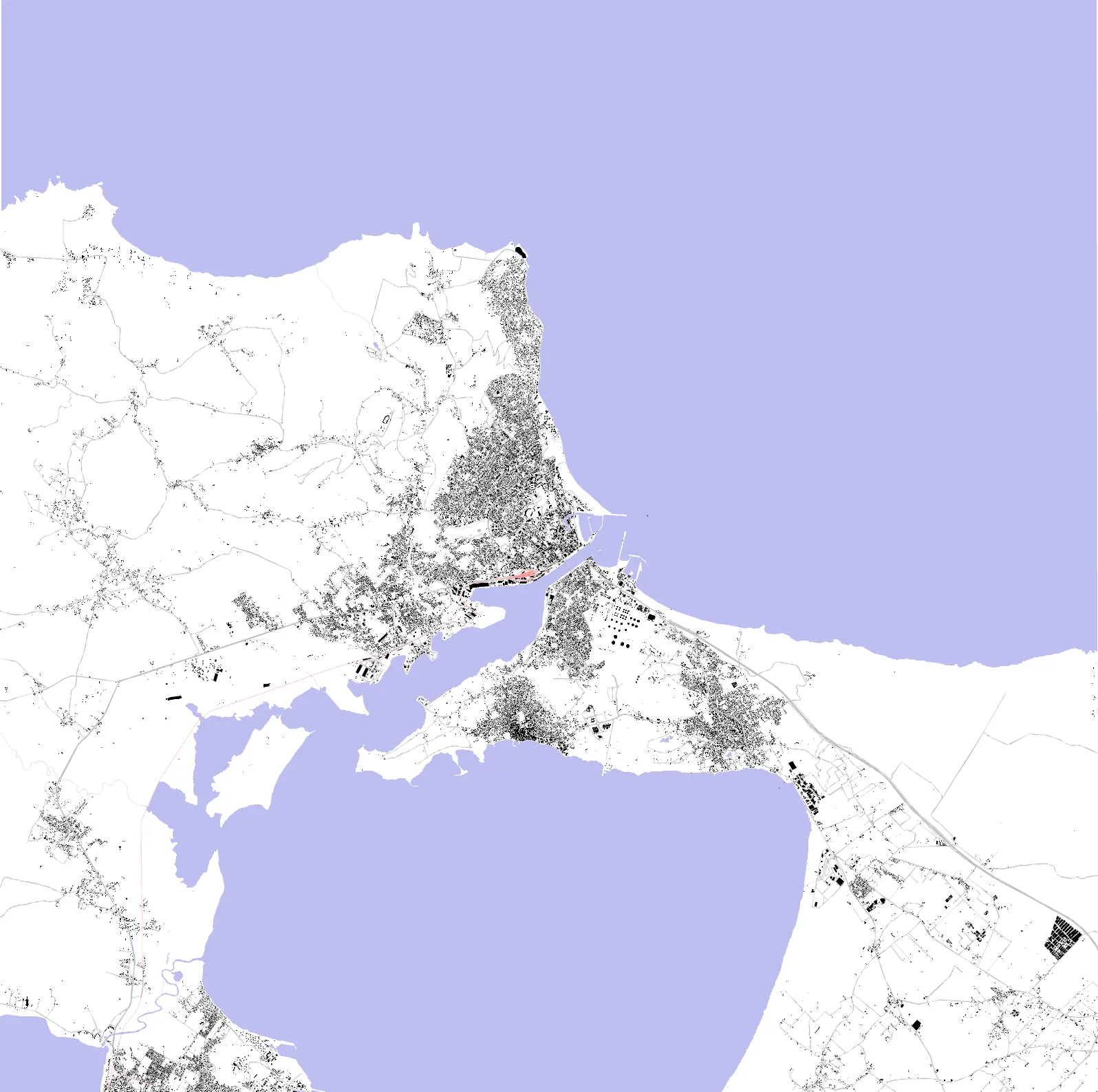 Bizerte figure ground plan