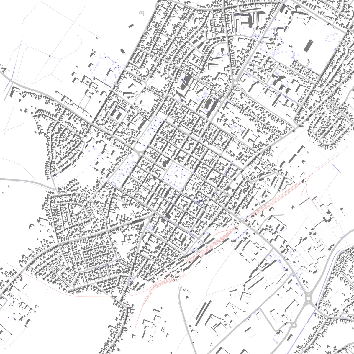Bjelovar site plan (2.5 km)
